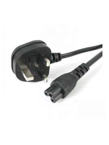 StarTech.com 1m Laptop Power Cord - 3 Slot for UK - BS-1363 to C5 Clover Leaf Power Cable Lead