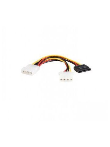 StarTech.com 6in LP4 to LP4 SATA Power Y Cable Adapter