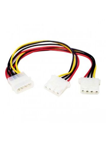 StarTech.com LP4 to 2x LP4 Power Y Splitter Cable M/F