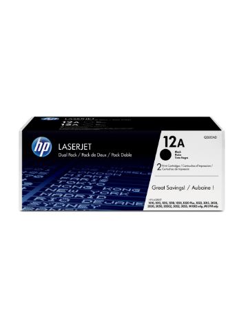 HP Q2612AD/12AD Toner cartridge black twin pack, 2x2K pages/5% Pack=2 for Canon LBP-3000