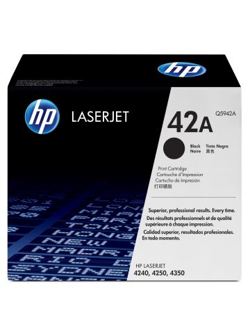 HP Q5942A/42A Toner cartridge black, 10K pages ISO/IEC 19752 for HP LaserJet 4240/4250