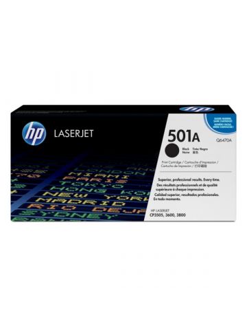 HP Q6470A/501A Toner cartridge black, 6K pages/5% for HP Color LaserJet 3600/3800