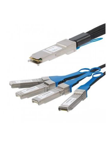 StarTech.com Cisco QSFP-4SFP10G-CU5M Compatible QSFP+ Direct-Attach Twinax Breakout Cable - 5 m (16.4 ft)