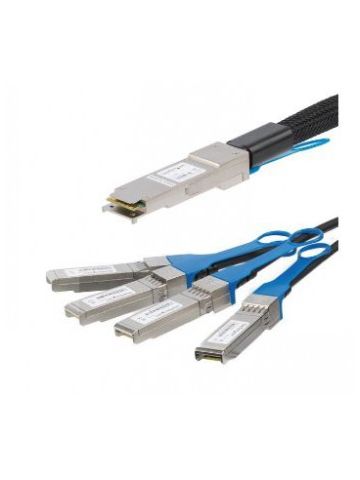 StarTech.com MSA Compliant QSFP+ Direct-Attach Twinax Breakout Cable - 1 m (3.3 ft)