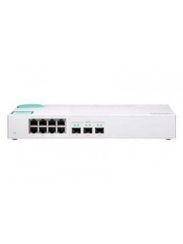QNAP QSW-308S network switch Unmanaged Gigabit Ethernet (10/100/1000) White