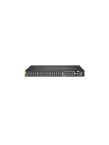 HPE HPE Aruba 6200M 36G 12SR5 Class6 PoE 4SFP+ TAA Switch - Switch - Max. Stacking Distance 10 kms - L3 - Managed - 36 x 10/100/1000 (4PPoE) + 12 x 1/2.5/5GBase-T (4PPoE) + 4 x 1 Gigabit / 10 Gigabit SFP+ (uplink / stacking) - front and side to back - rac