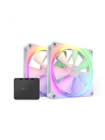 NZXT F140 RGB TWIN Computer case, Processor Fan 14 cm White 2 pc(s)