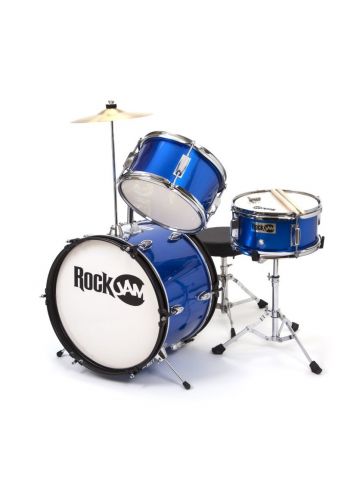 PDT RockJam 3-Piece Junior Drum Set Blue