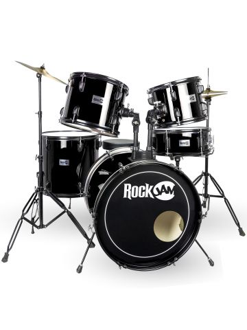 PDT RockJam Full size drum kit - Black