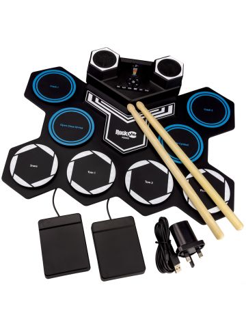 PDT RockJam Roll Up Drum Kit Bluetooth