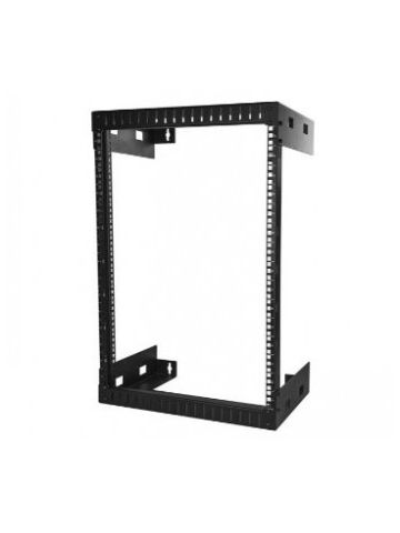 StarTech.com 15U 19" Wall Mount Network Rack - 12" Deep 2 Post Open Frame Server Room Rack for Data/AV/IT/ Communication/Computer Equipment/Patch Panel w/Cage Nuts & Screws 200lb Capacity