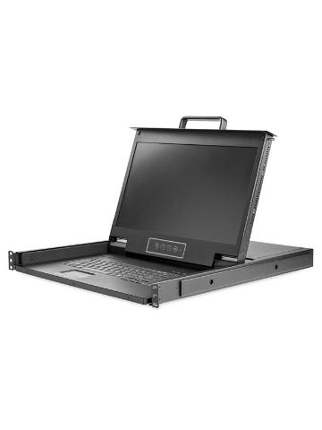 StarTech.com Rackmount KVM Console HD 1080p - Single Port VGA KVM with 17" LCD Monitor for Server Rack - Fully Featured 1U LCD KVM Drawer w/Cables & Hardware - USB Support - 50,000 MTBF