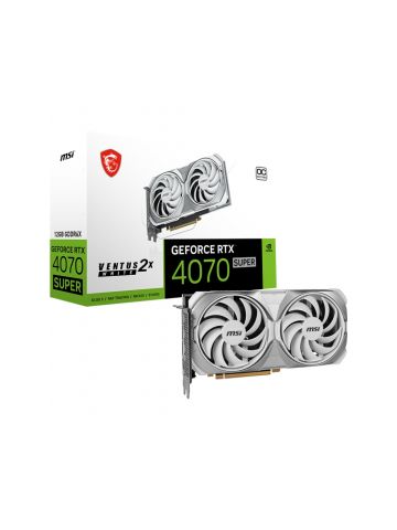 MSI GeForce RTX 4070 SUPER 12G VENTUS 2X WHITE OC NVIDIA 12 GB GDDR6X