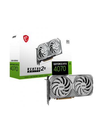 MSI VENTUS GeForce RTX 4070 2X WHITE 12G OC NVIDIA 12 GB GDDR6X