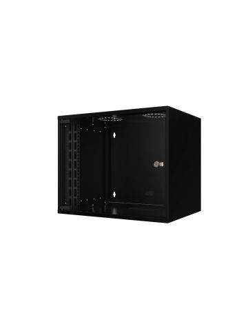 Lanview RUM09U40MNBL rack cabinet 9U Wall mounted rack Black