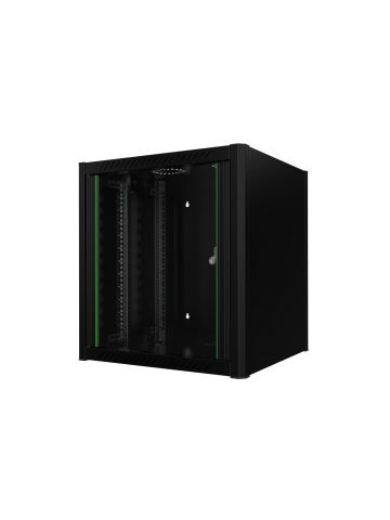 Lanview RWM12U56BL rack cabinet 12U Wall mounted rack Black