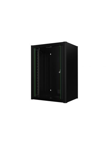 Lanview RWM16U45BL rack cabinet 16U Wall mounted rack Black