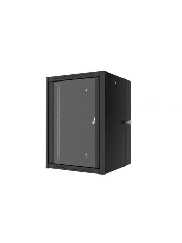 Lanview RWP16U45BL-D rack cabinet 16U Wall mounted rack Black