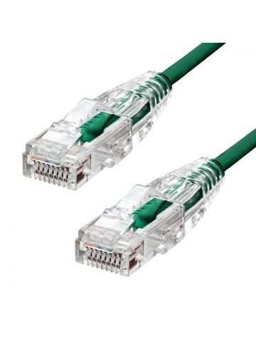 ProXtend Ultra Slim CAT6A U/UTP CU LSZH Ethernet Cable Green 20CM