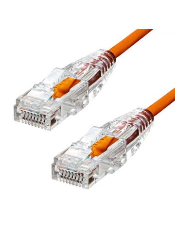 ProXtend Ultra Slim CAT6A U/UTP CU LSZH Ethernet Cable Orange 30CM