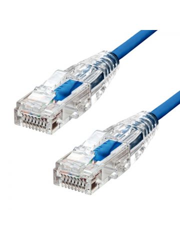ProXtend Ultra Slim CAT6A U/UTP CU LSZH Ethernet Cable Blue 50CM