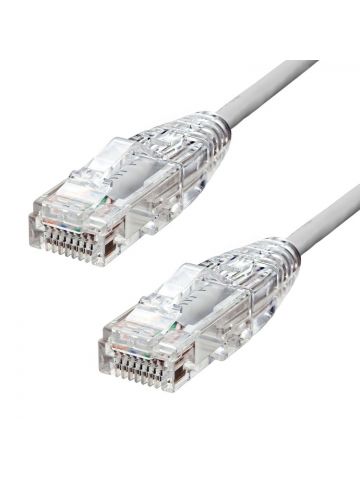 ProXtend Ultra Slim CAT6A U/UTP CU LSZH Ethernet Cable Grey 50CM