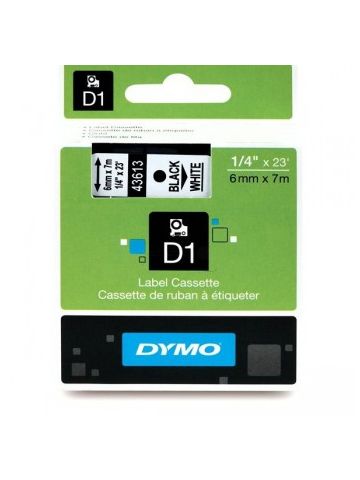 DYMO 43613 (S0720780) DirectLabel-etikettes, 6mm x 7m