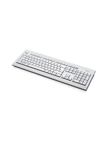 Fujitsu KB521 keyboard USB QWERTY Finnish, Swedish Grey