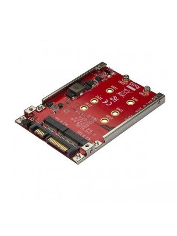 StarTech.com Dual-Slot M.2 Drive to SATA Adapter for 2.5" Drive Bay - RAID