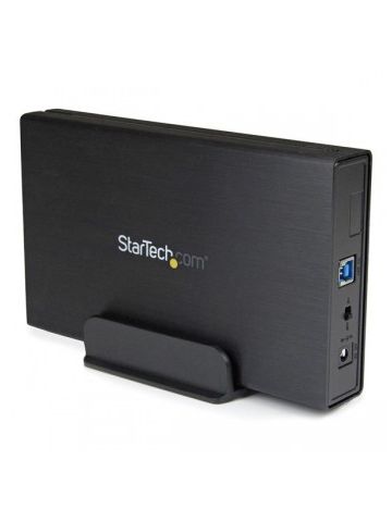 StarTech.com 3.5in Black USB 3.0 External SATA III Hard Drive Enclosure with UASP for SATA 6 Gbps �� Portable External HDD