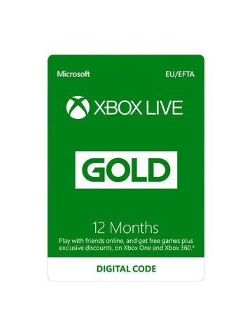 Microsoft XBOX Live Gold 12 Months Membership Card