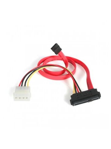 StarTech.com 18in SAS 29 Pin to SATA Cable with LP4 Power