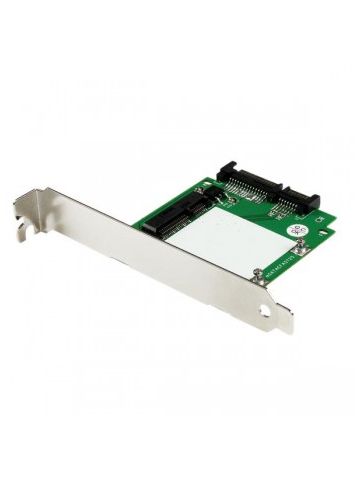 StarTech.com SATA to mSATA SSD Adapter w/ Full and Low Profile Brackets �� SATA to Mini SATA Converter Card