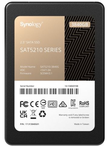 Synology SSD 2.5” SATA 3840GB 2.5" Serial ATA III