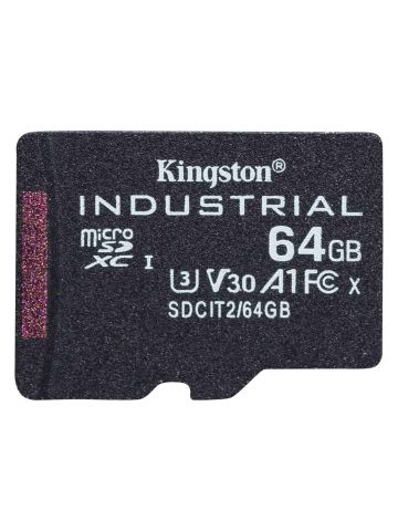 Kingston Technology Industrial 64 GB MicroSDXC UHS-I Class 10