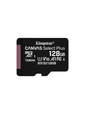 Kingston Technology Canvas Select Plus memory card 128 GB MicroSDXC Class 10 UHS-I