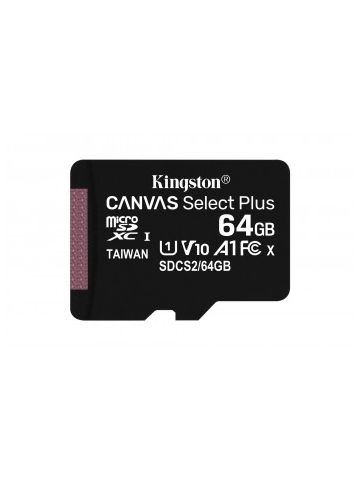 Kingston Technology Canvas Select Plus memory card 64 GB SDXC Class 10 UHS-I