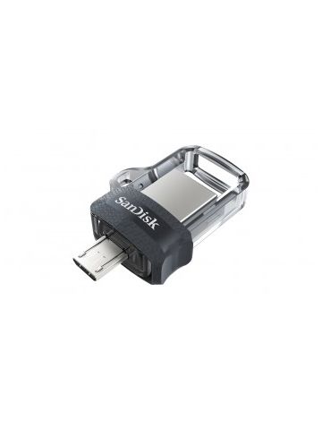 Sandisk Ultra Dual m3.0 USB flash drive 128 GB USB Type-A / Micro-USB 3.2 Gen 1 (3.1 Gen 1) Black,Silver,Transparent