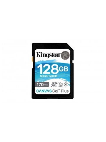 Kingston Technology Canvas Go! Plus memory card 128 GB SD Class 10 UHS-I