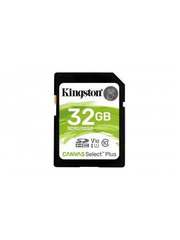 Kingston Technology Canvas Select Plus memory card 32 GB SDHC Class 10 UHS-I