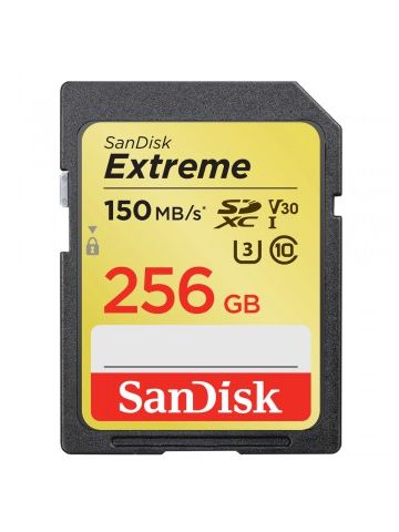 Sandisk Exrteme 256 GB memory card SDXC Class 10 UHS-I