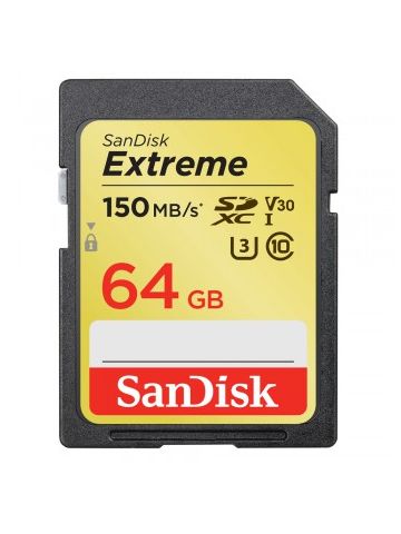 Sandisk Exrteme 64 GB memory card SDXC Class 10 UHS-I