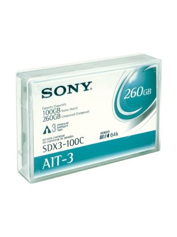 Sony DATA CARTRIDGE AIT-3 100GB 230M Blank data tape