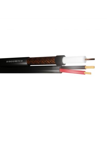 Securi-Flex SFX/59+2C-0.5-PREM-PVC-BLK-100 coaxial cable RG-59 100 m No Black