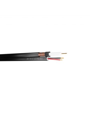 Securi-Flex SFX/59+2C-0.5-PVC-BLK-100 coaxial cable RG-59 100 m No Black