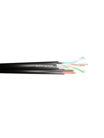 Securi-Flex SFX/C5-UTP-2C-0.5-PE-BLK-100 networking cable Black 100 m Cat5 U/UTP (UTP)