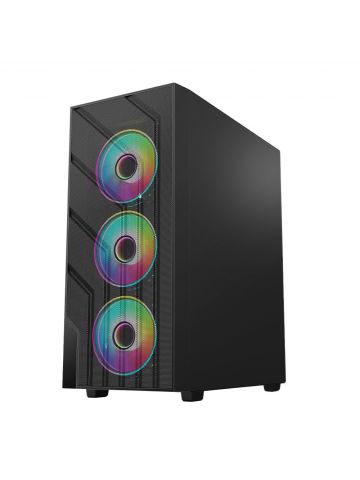 VIDA SIROCCO-BLK computer case Tower Black