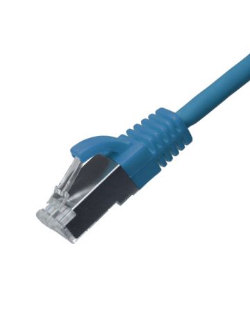 Cablenet 0.3m Cat6a RJ45 Blue U/FTP LSOH 30AWG Slim Snagless Booted Patch Lead