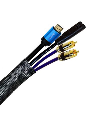 Cablenet 25m Braided Sleeving 10mm-21mm (29mm max ) LSOH Black