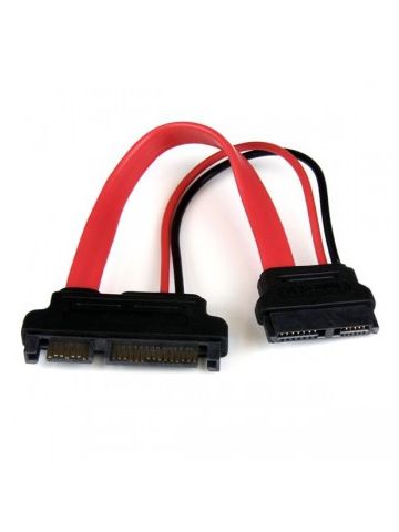 StarTech.com 6in Slimline SATA to SATA Adapter with Power - F/M